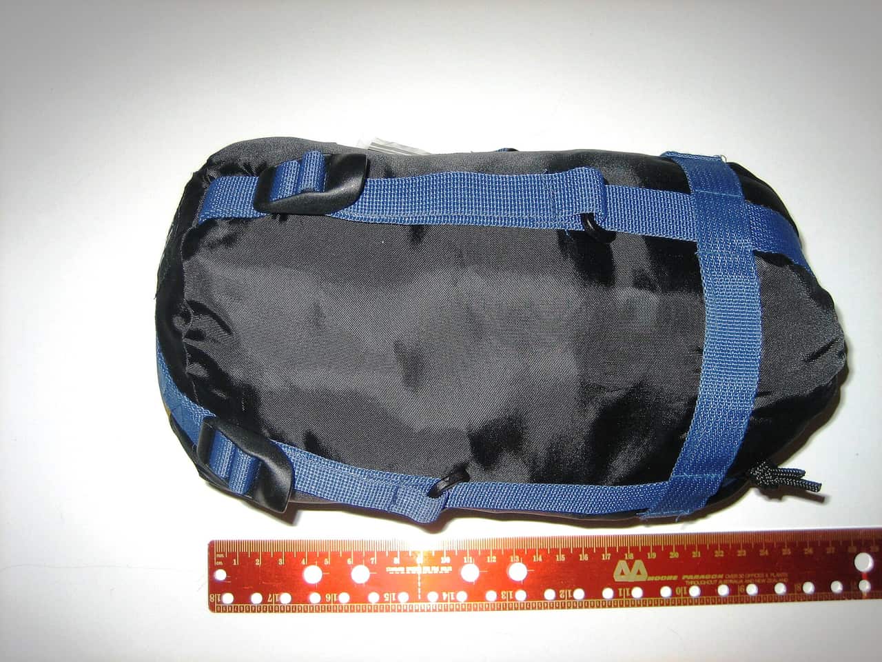A sleeping pad and an inflatable air mattress laid out side by side