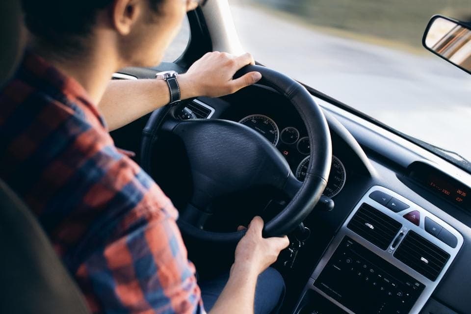A car dashboard set up for a long drive
